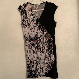 Halo Sleeveless Multicolor Mini Dress Size M